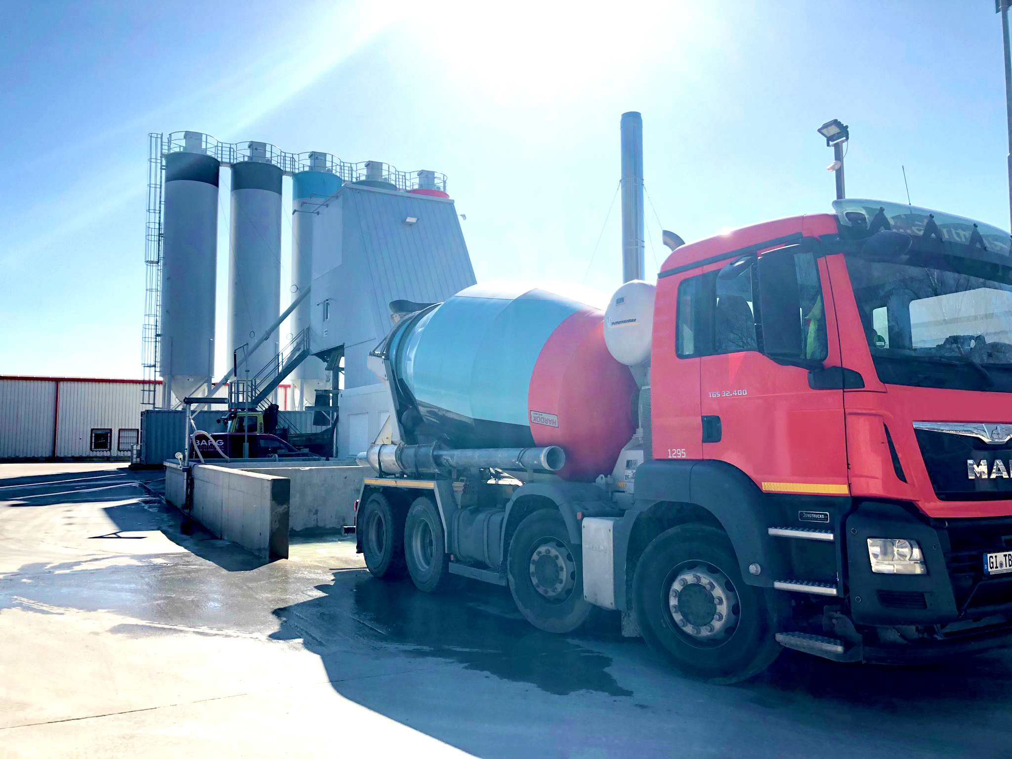 Pompa HCP w systemie recyklingu wody w betoniarni, Niemcy Pompa HCP w systemie recyklingu wody w betoniarni, Niemcy